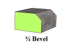 Countertop Edge 3/4 Bevel